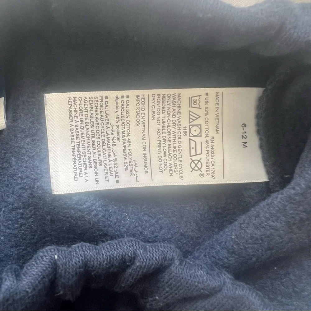 Old Navy Navy Blue Kids Jogger Logo Pants Size 6-12 Months